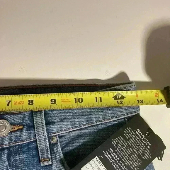 Hudson Jeans Remi High Rise Straight Crop Distressed Jeans - Picture 10 of 12